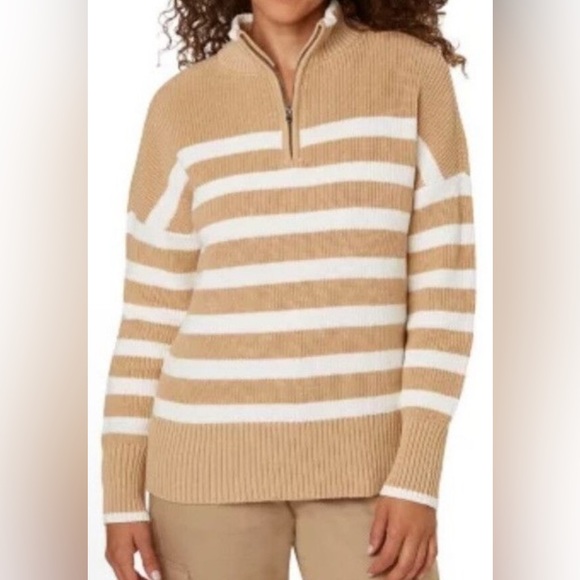 New - Land’s End Women’s Quarter Zip Sweater - Picture 1 of 5